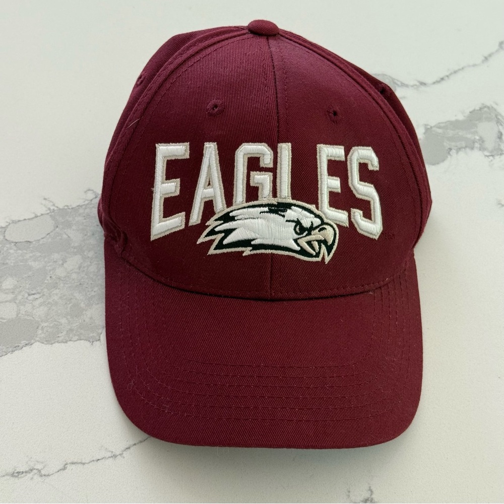 Boston College Eagles Cotton Maroon Adjustable SnapBack Unisex Baseball Hat EUC
